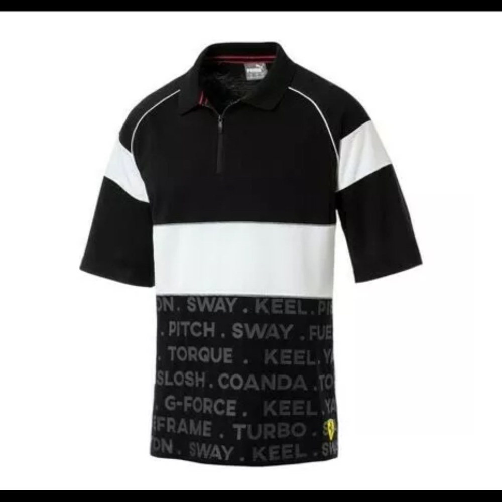 Puma Ferrari Street Polo Shirt w/zipper Nwt